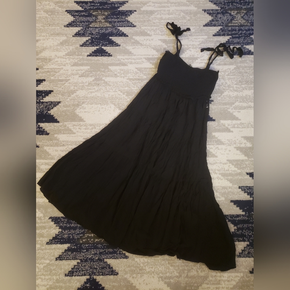 Zara Black Midi Dress Size S